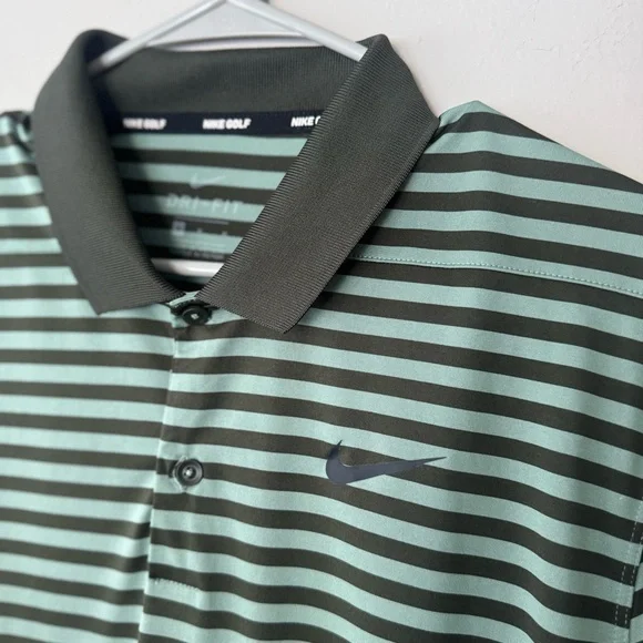 Nike Dri-FIT Victory Striped Golf Polo – Men’s Medium - Picture 8 of 10